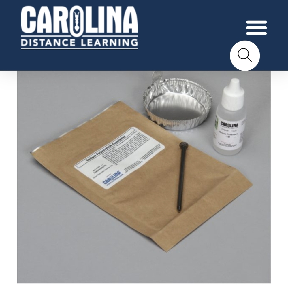 CAROLINA Exploring Physical+Chemical Changes Kit HOMESCHOOL science Experiment